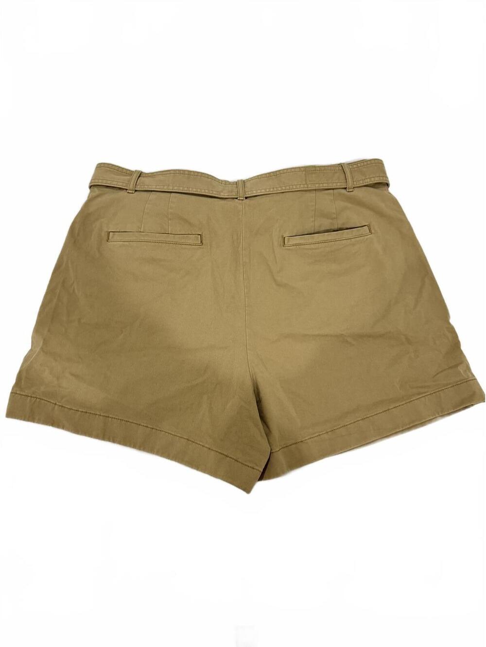 NWT Banana Republic Belted Authentic Chino Shorts Tan Khaki 16 - Picture 3 of 9